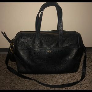 Black Fossil Crossbody